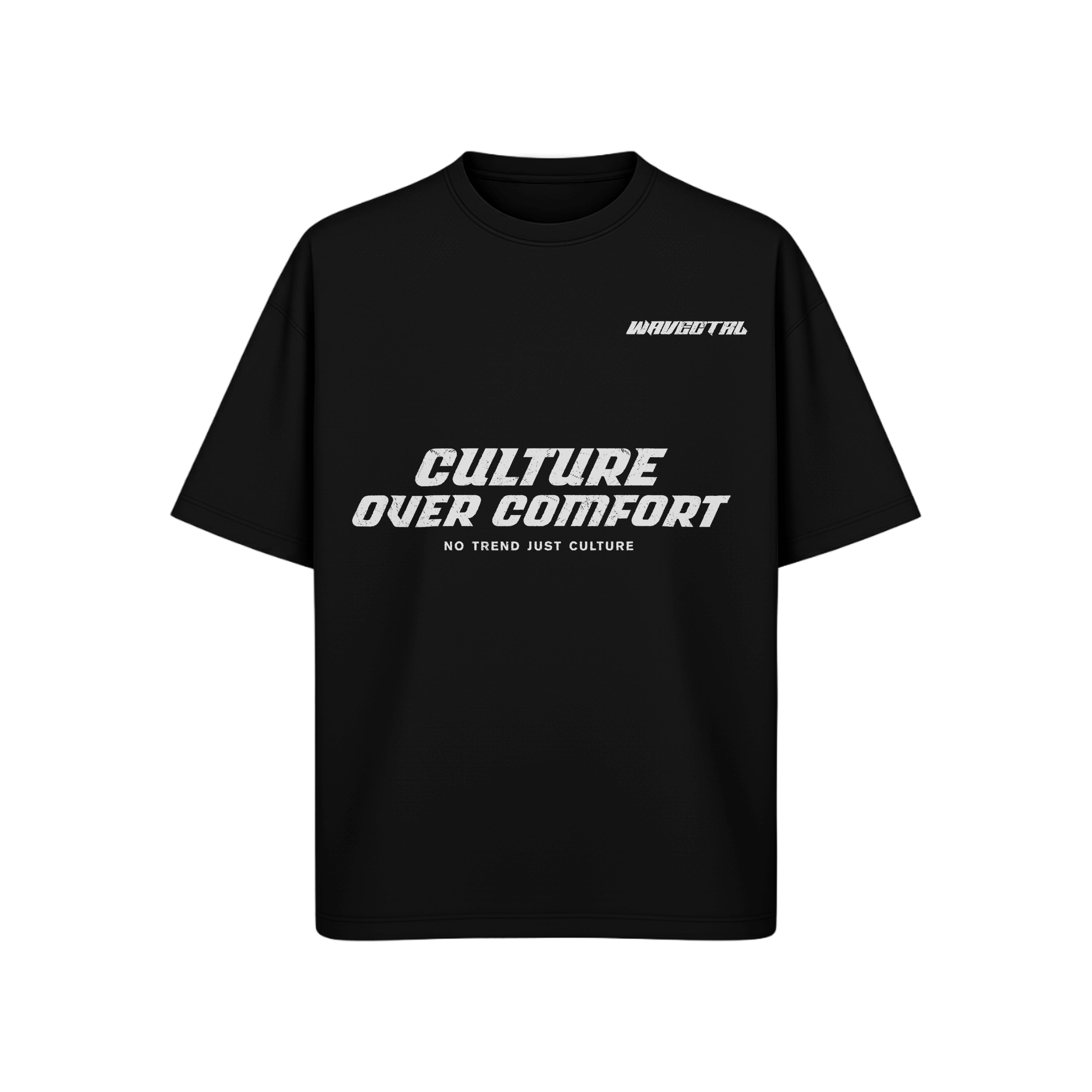 CULTURE OVER COMFORT TEE — Statement Black Edition